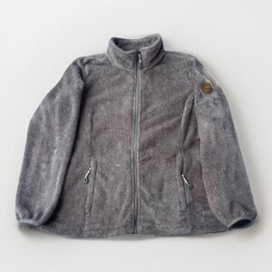 Gerry Mountaineering Furry Fleece Zip Up Jacket Grey - Women's Size L
